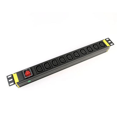 1U Thickness 8 Way Cabinet PDU with Switch Control Power Distribution Unit for Data Centers