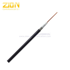 Low loss flexible 240 series 50 Ohm coax cable with PE jacket is rated for a 5.8 GHz maximum operating frequency