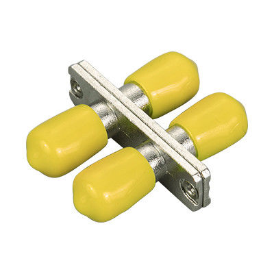 ST DX Fiber Optic Adapter with Rectangle Flange Ceramic or Metal Sleeve for Wide Temperature Range