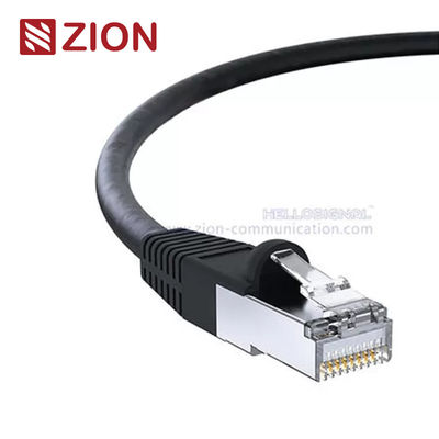 SF / UTP Shielded Twisted 4 Pairs Cat5e Patch Cord 24AWG Stranded Copper With CCA