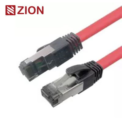 Shielded Twisted Pair CAT8 Patch Cables Snagless PVC LSZH Jacket