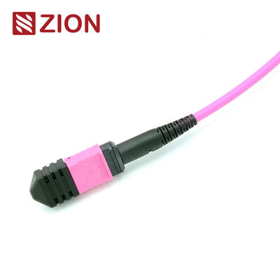 24 Fibers MTP Female To MTP Female OM4 3.0mm LSZH MTP Trunk Cable Custom Meters