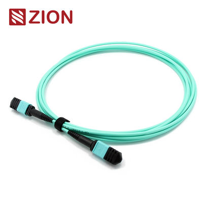 12 Fibers MTP Female To MTP Female OM3 3.0mm LSZH MTP Patch Cord Custom Meters