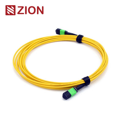 12 Fibers MPO Female To MPO Female Singlemode 3.0mm LSZH MPO Patch Cord