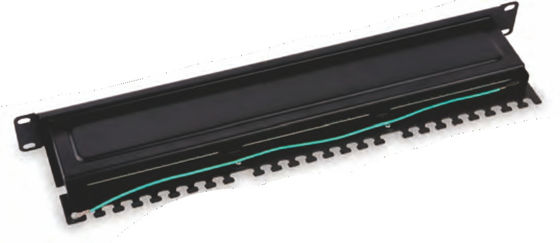 24 Ports Fully Shielded Patch Panel for Rack Mount Data Center with Cat5e/Cat6/Cat6A Compatibility