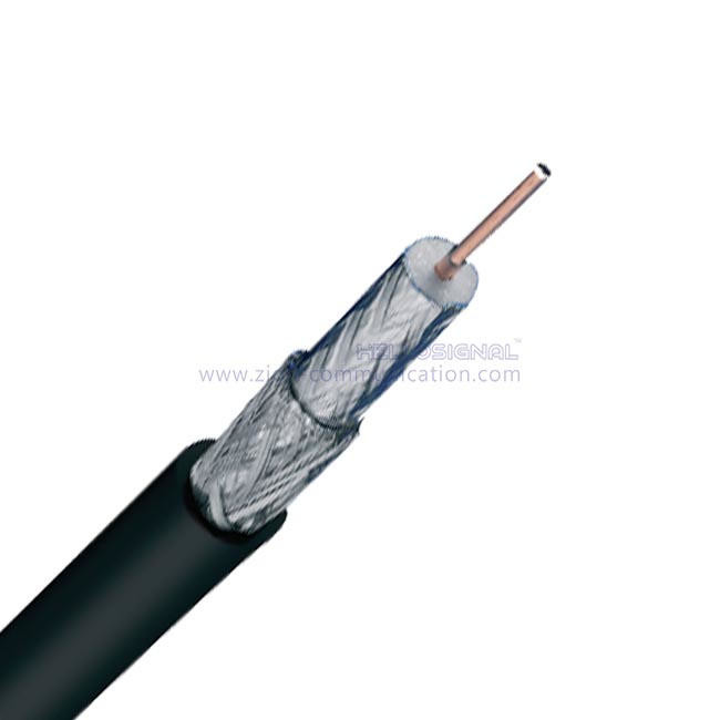 RG8 50 Ohm Wireless Transmission Coax Cable stranded center conductor for greater flexibility