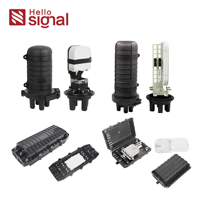 Fiber Optic Splice Closure with 24/48/96/144 Cores IP55 to IP68 Rating and PP/PC/PC+ABS Material