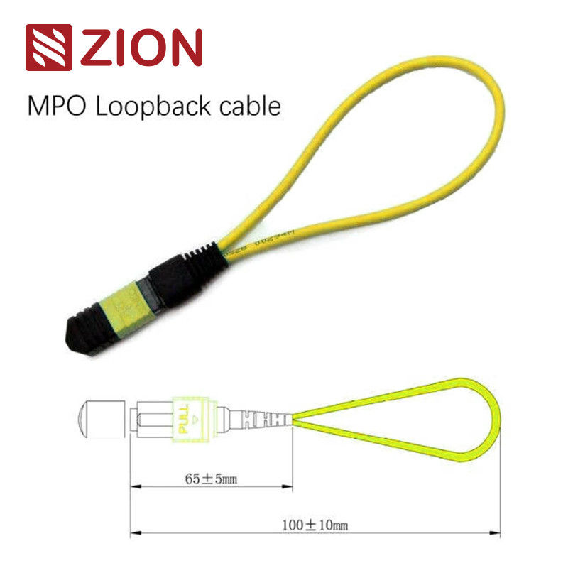 12 Fibers MPO Singlemode Fiber Optic Loopback Module /Cable
