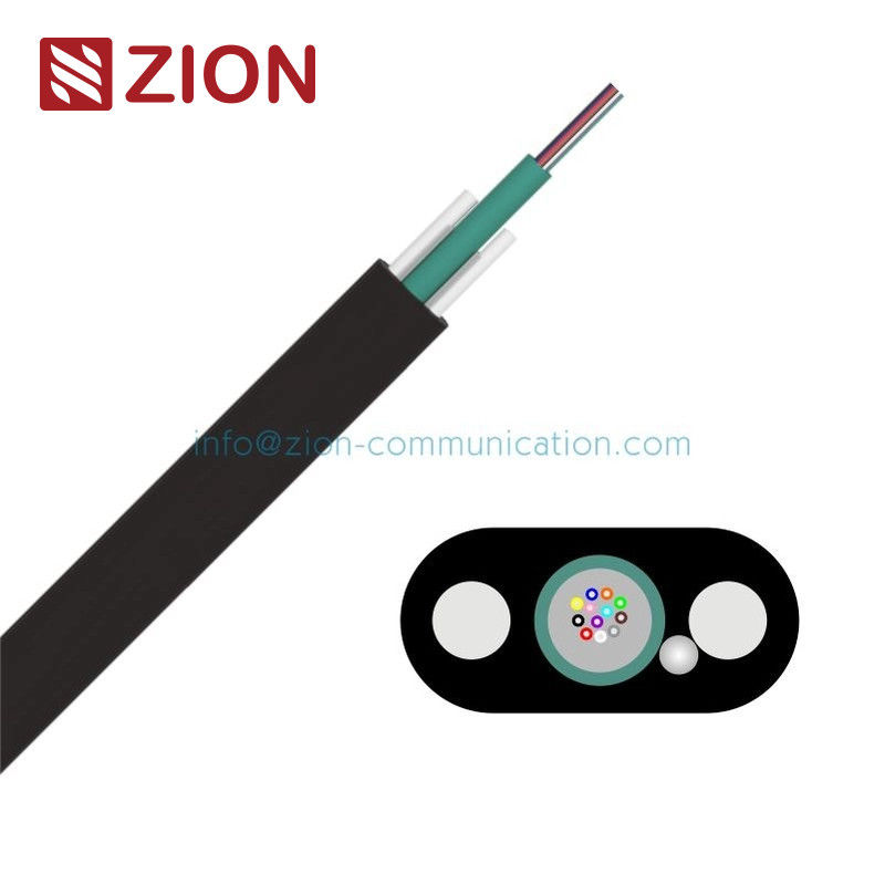 FTTH GYFXBY 1 2 4 6 8 Cores Indoor Outdoor Fiber Optic Cable With FRP Non Metallic