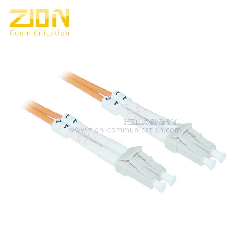 Duplex LC to LC Fiber Optic Patch Cord 62.5/125 μm Multimode Jumper with PVC Jacket