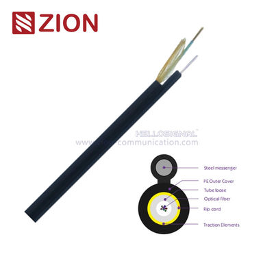 FTTH Drop Fiber Optik Kablolar GYXY-8S Aramid İplik Tüpler 4.6x8.8 HDPE