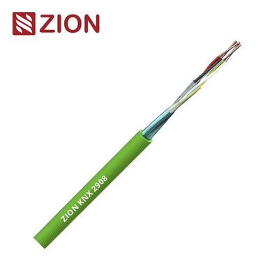 KNX 2PR 0.8mm Çıplak Bakır Kablo PE Yalıtımlı Folyo Kalkanlı LSZH Kılıf
